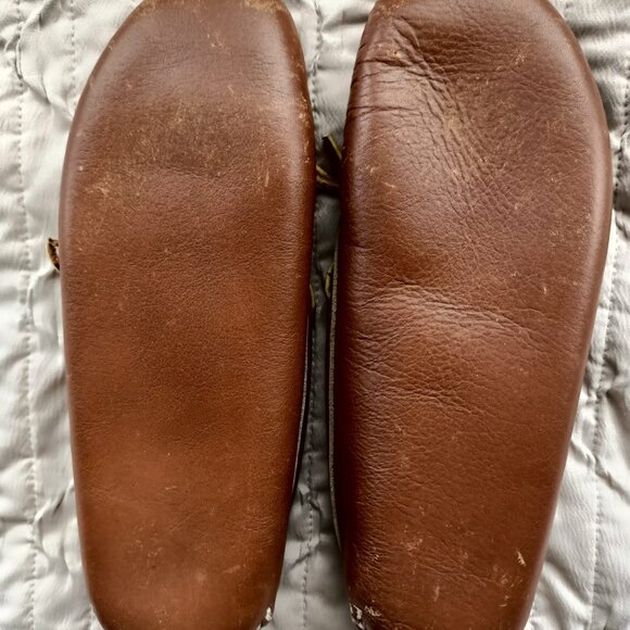 100% Leather Moccasins - Vintage Perrone - Women’s 6.5/8 - Made in USA - Picture 3 of 8